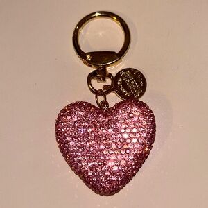 Diamond heart keychain